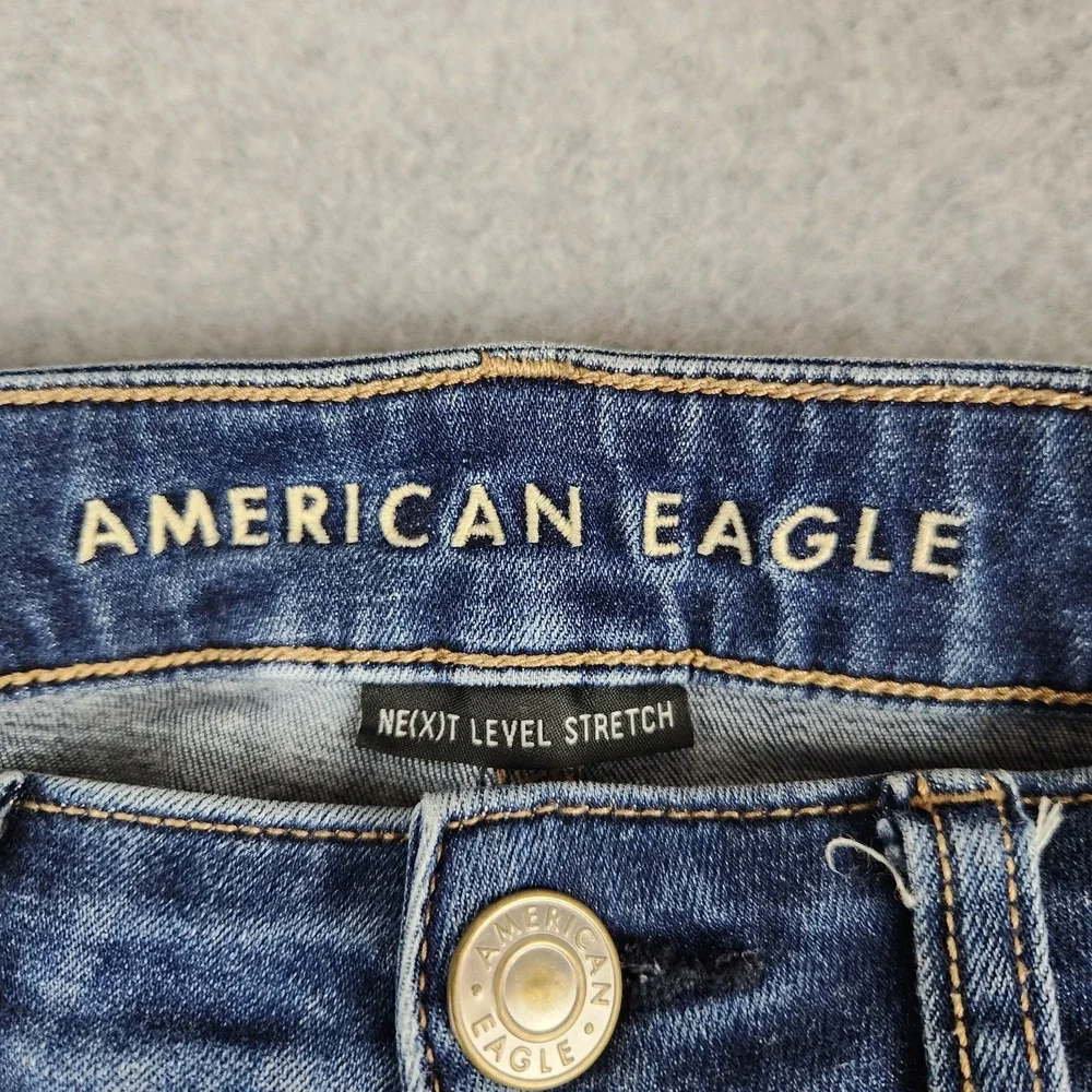 American‎ Eagle Jeans Women's Size 4 Reg Hi-Rise Jegging Dark Wash Stretch Denim